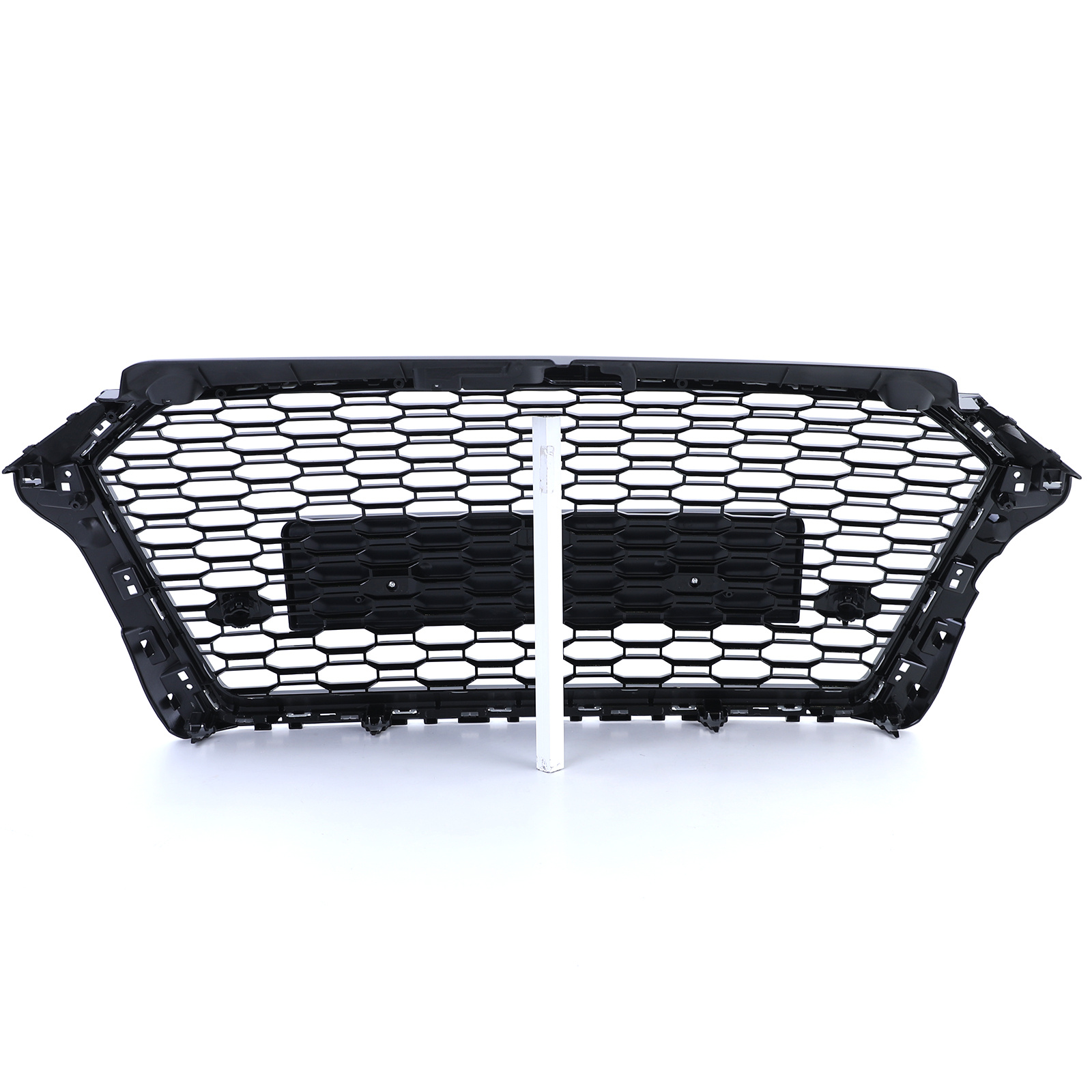Grille - voorgrille - geschikt voor Audi A3 8VA/8V1/8VS, sedan/cabrio/sportback facelift 6/2016-2020 - zwart glans/zilver