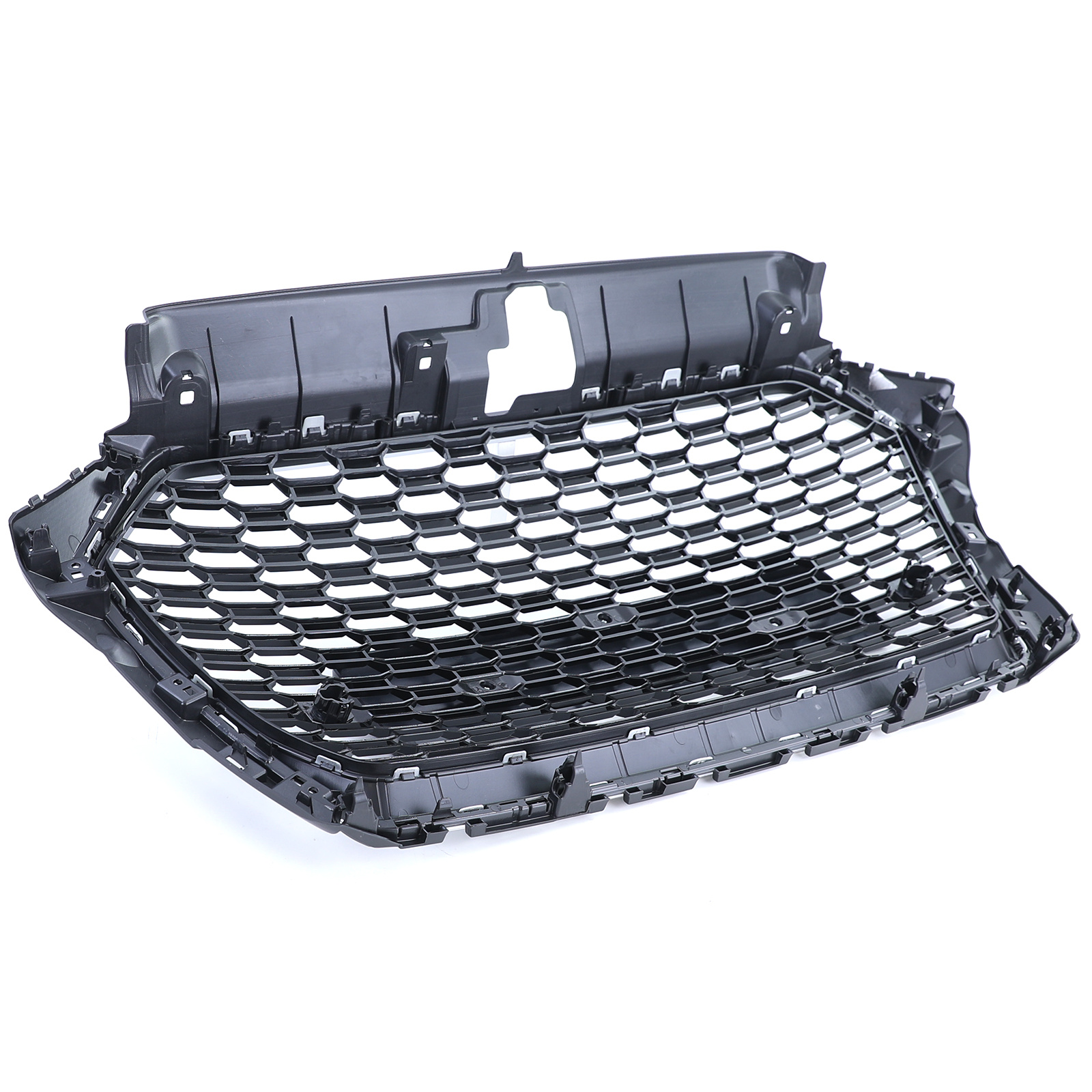 Grille - voorgrille - voor Audi A3 8VA/8V1/8VS, sedan/cabrio/sportback facelift 6/2016-2020 - zwart glans/zilver