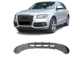 Spoiler - voorspoilerlip - voor Audi Q5 8R, vóórfacelift 11/2008-08/2012 - zwart