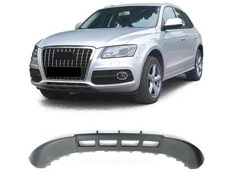 Spoiler - voorspoilerlip - voor Audi Q5 8R, vóórfacelift 11/2008-08/2012 - zwart