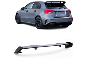 Spoiler - dakspoiler geschikt voor Mercedes A-klasse W177 hatchback/sedan vanaf 03/2018 - zwart glans