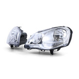 Koplampen voor VW Polo 9N3 04/2005-05/2009 - H7/H1 - inclusief stelmotor - helder glas