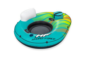 Bestway floatie - zwemband - 159x126x53cm - groen/geel/wit
