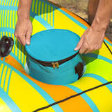 Bestway floatie - zwemband - 159x126x53cm - groen/geel/wit