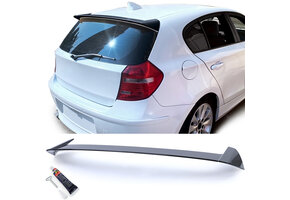 Spoiler - dakspoiler - BMW 1-serie E81/E87, 3-/5-deurs 06/2004-09/2012 - zwart glans