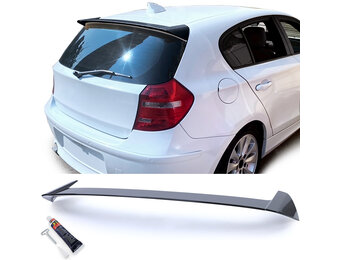 Spoiler - dakspoiler - BMW 1-serie E81/E87, 3-/5-deurs 06/2004-09/2012 - zwart glans