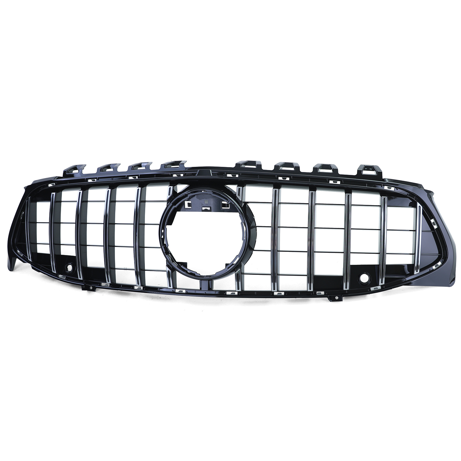Grille - voorgrille geschikt voor Mercedes CLA C118 sedan, X118 vanaf 2019 - zwart glans/chroom