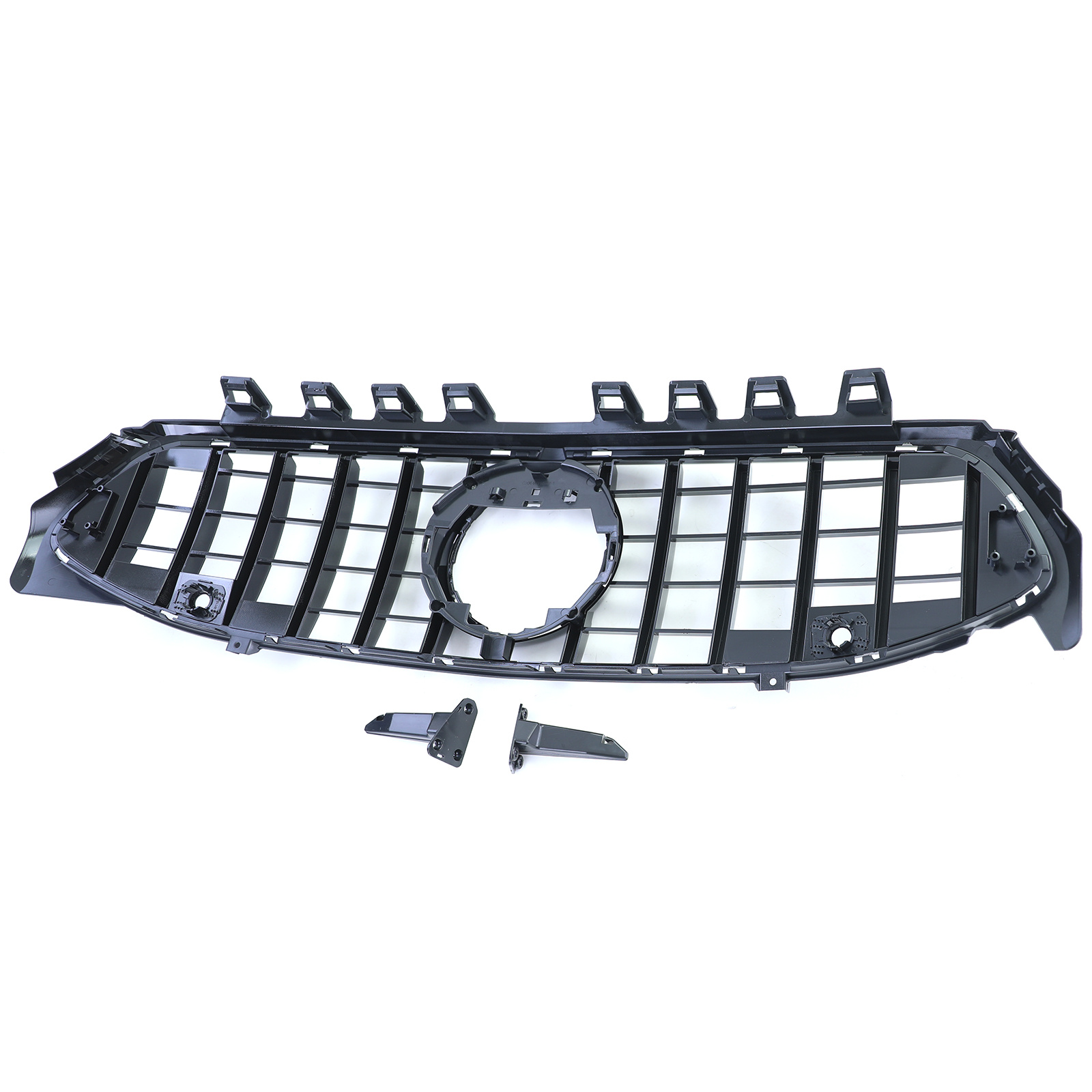 Grille - voorgrille geschikt voor Mercedes CLA C118 sedan, X118 vanaf 2019 - zwart glans/chroom