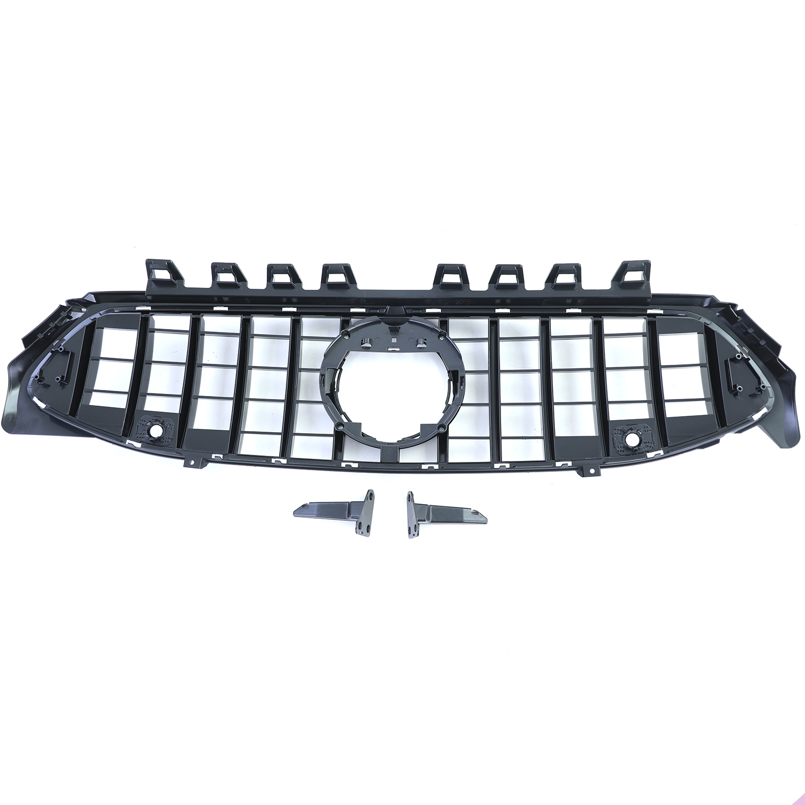Grille - voorgrille geschikt voor Mercedes CLA C118 sedan, X118 vanaf 2019 - zwart glans/chroom