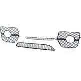 Grille - voorgrille set - geschikt voor BMW X6 E71 5/2006-6/2014 - 4-delig - mat zwart
