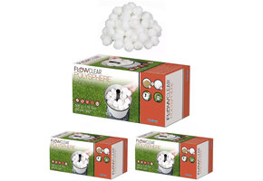 Bestway Flowclear - filterbollen - 3 pakken - 500g/bol - wit