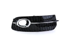 Grille - mistlamp rooster geschikt voor - voor Audi SQ5 8R facelift 2012-2017 - rechts - zwart glans