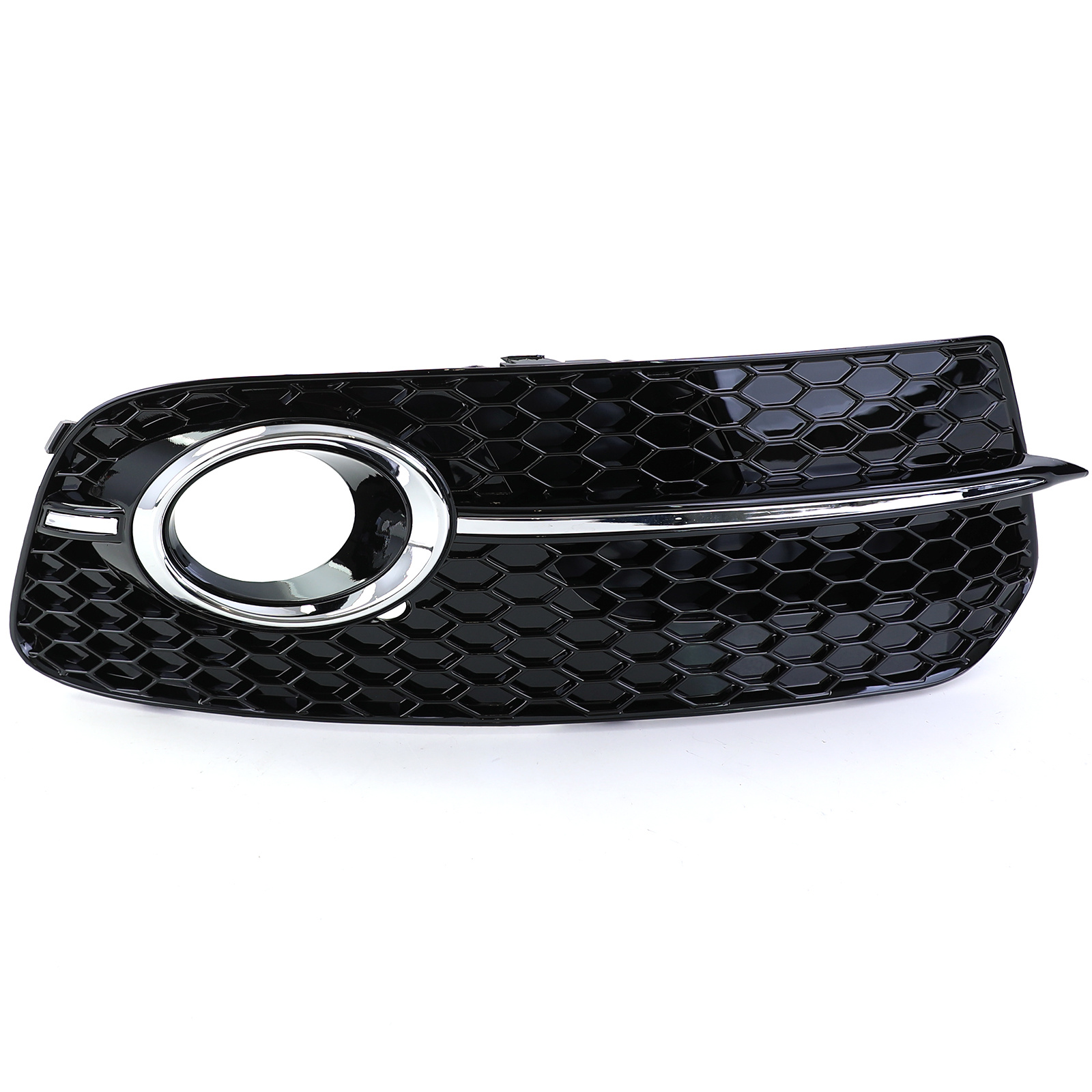 Grille - mistlamp rooster - voor Audi SQ5 8R facelift 2012-2017 - rechts - zwart glans
