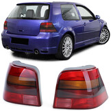 Achterlichten - geschikt voor VW Golf 4 sedan 1997-2003 - GTI - rood/zwart