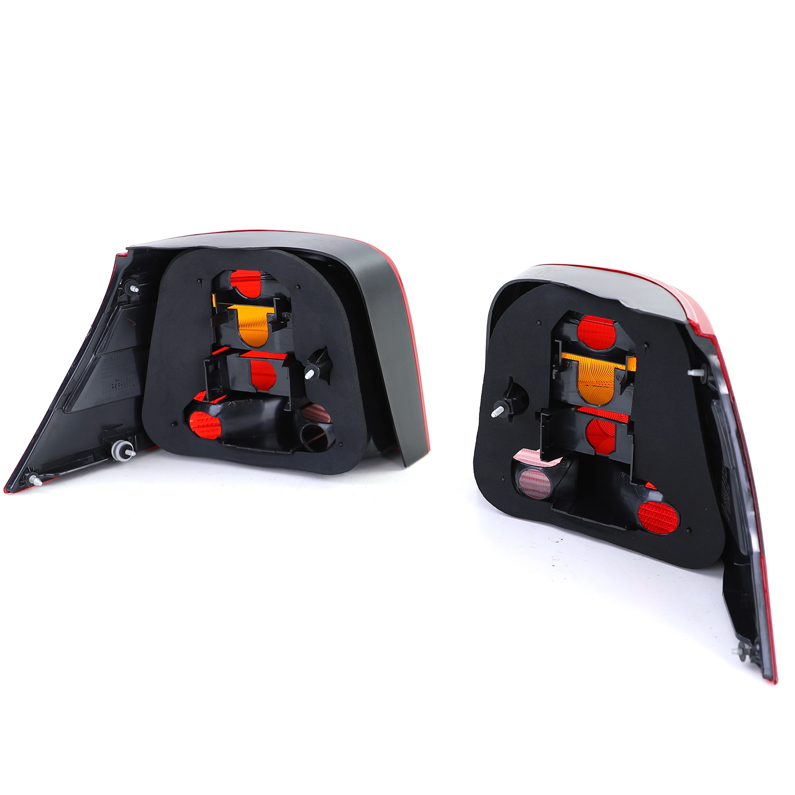 Achterlichten - geschikt voor VW Golf 4 sedan 1997-2003 - GTI - rood/zwart