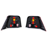 Achterlichten - geschikt voor VW Golf 4 sedan 1997-2003 - GTI - rood/zwart