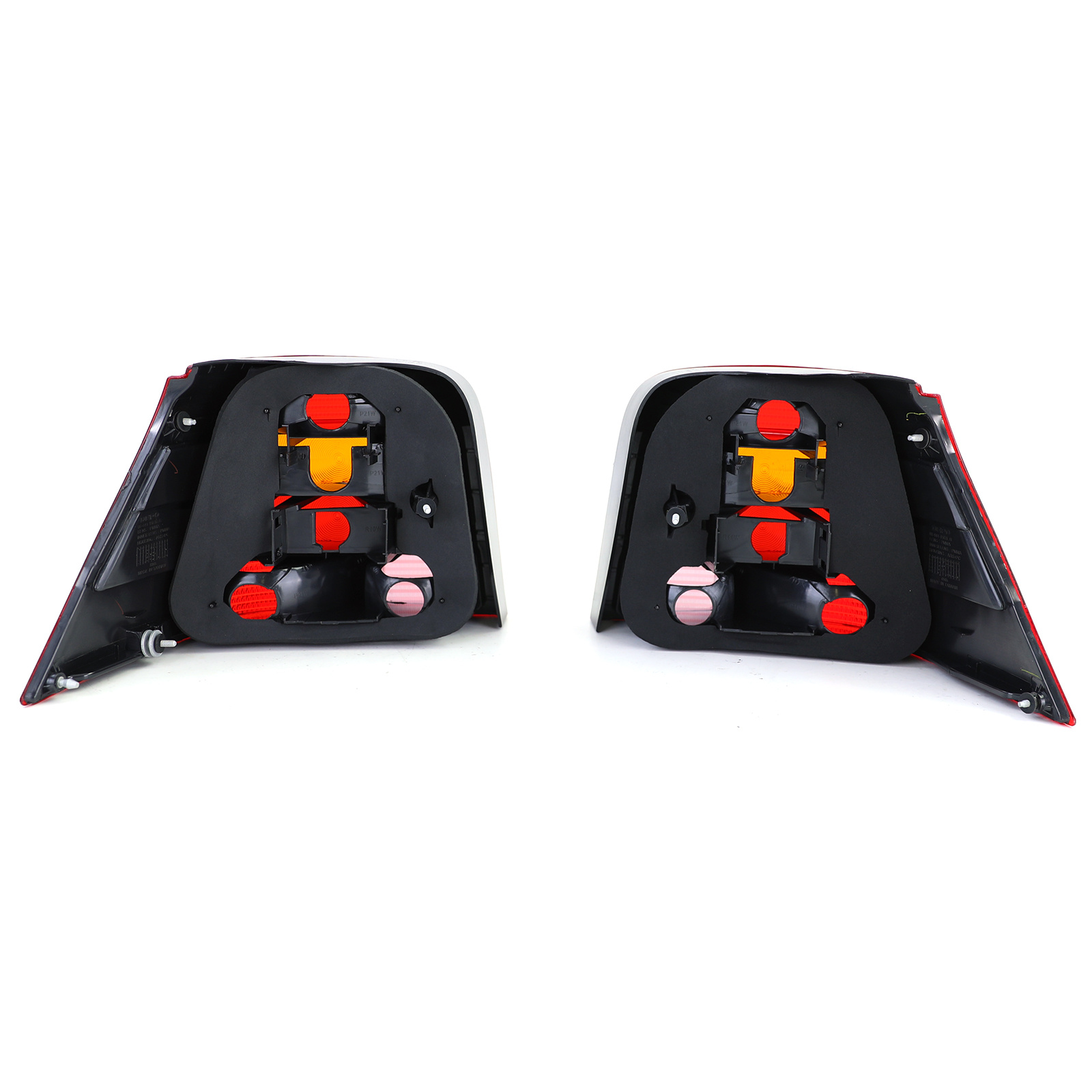 Achterlichten - geschikt voor VW Golf 4 sedan 1997-2003 - GTI - rood/zwart