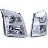 Koplampen geschikt voor Ford Transit 07/2006-08/2014 - H4 - met stelmotoren - wit