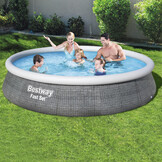 Bestway zwembad - 396x84cm - complete set - 7340 liter - grijs