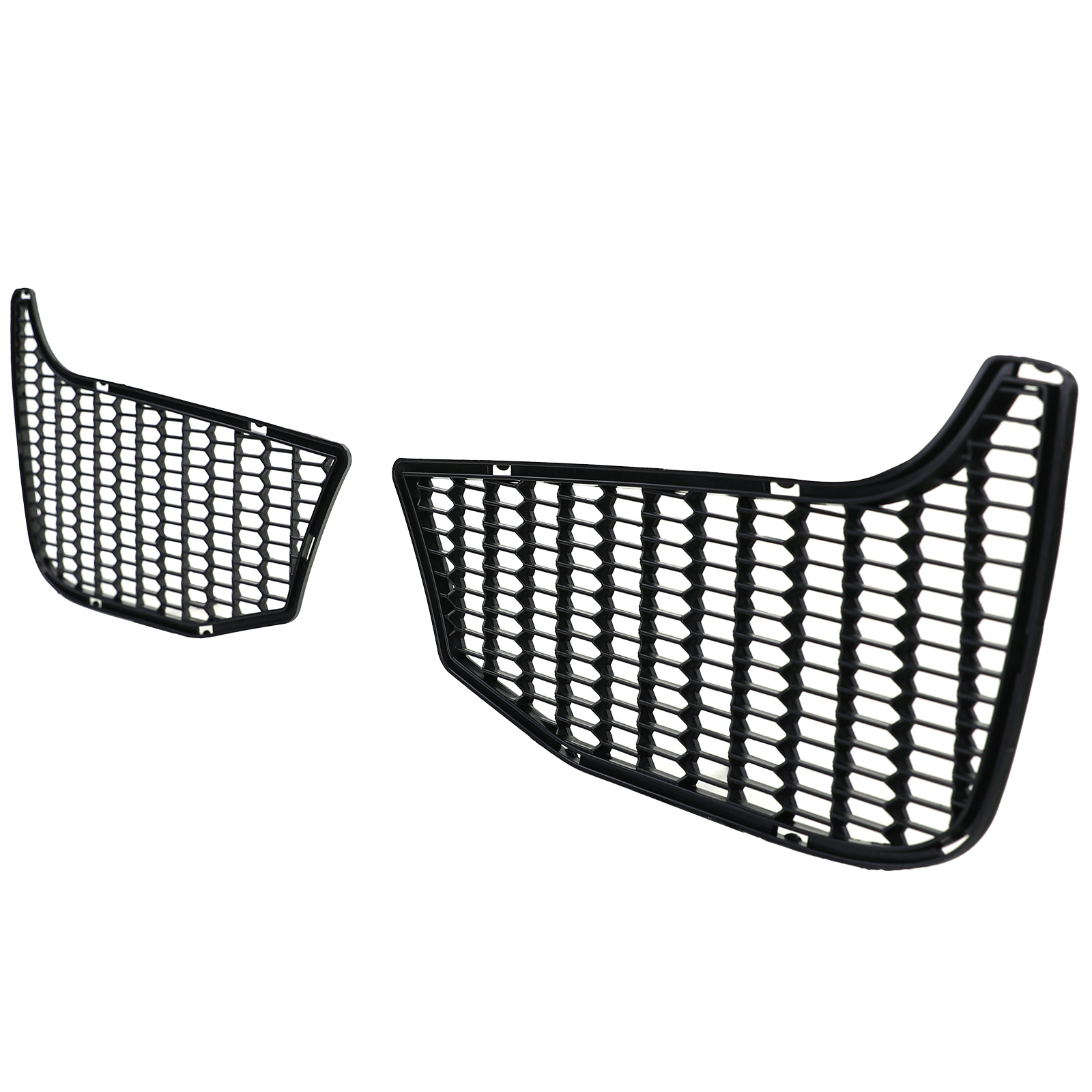 Grille - nieren - geschikt voor BMW 3-serie M3 F80 2011-2019, 4-serie M4 F82/F83 2013-2021 - 2-delig - zwart