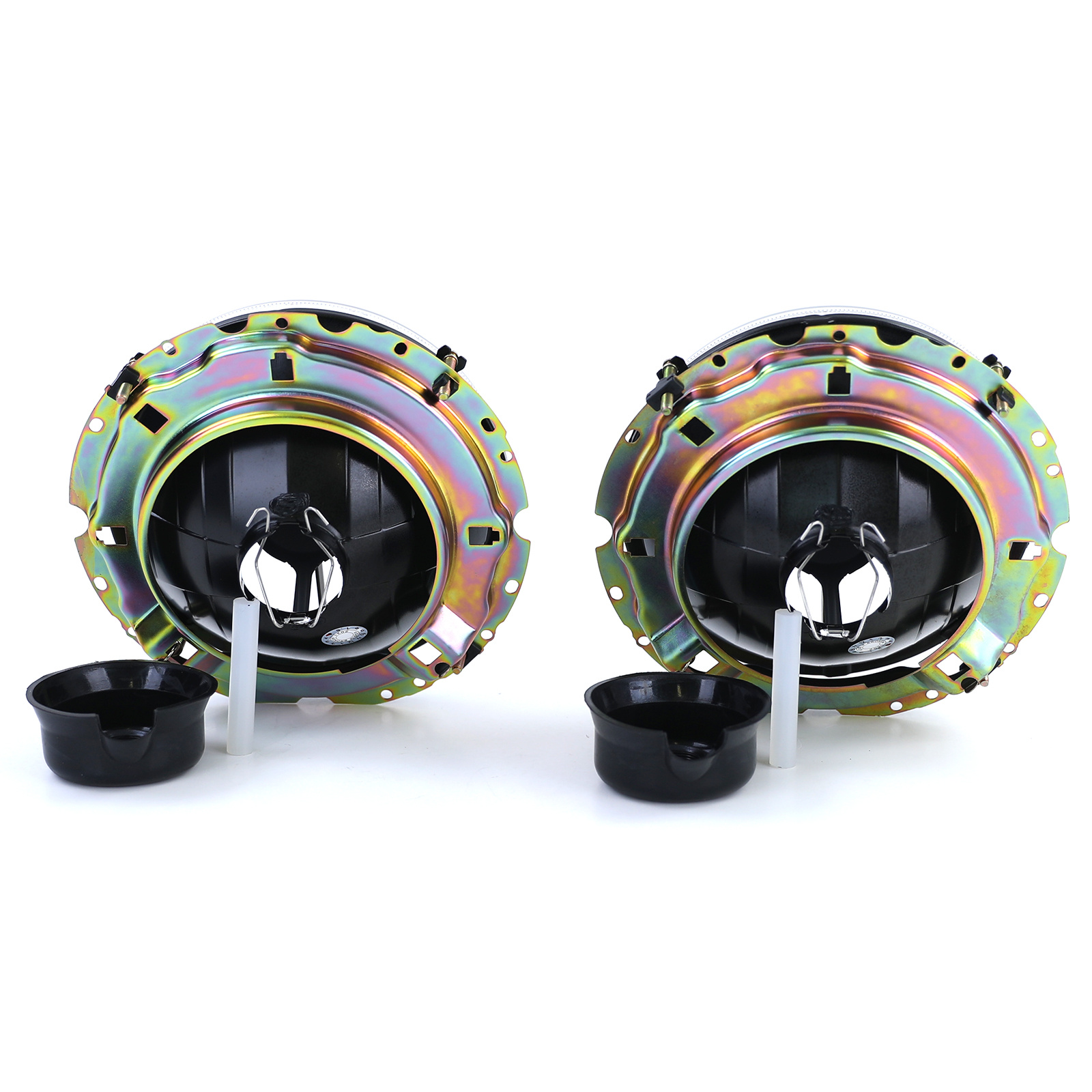 Koplampen geschikt voor VW Caddy I 14D 08/1982-07/1992 Jetta I 16 08/1979-02/1984 - zwart smoke