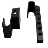 Containerslot - gehard staal - verstelbare deurstang - zwart