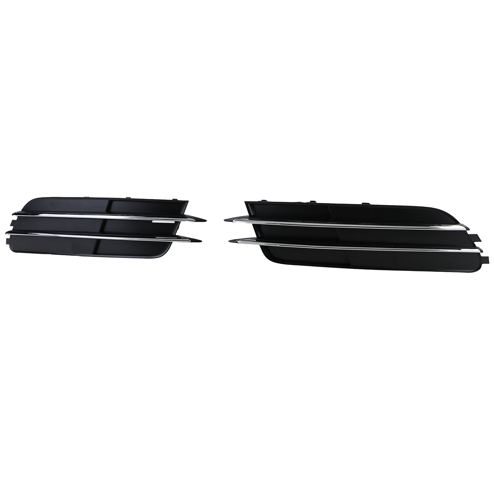 Grille - geschikt voor Audi A6 C7/4G, sedan/avant 11/2010-10/2014 - 2-delig - zonder S-line - zwart/chroom