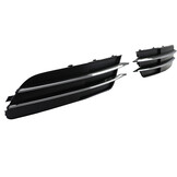 Grille - geschikt voor Audi A6 C7/4G, sedan/avant 11/2010-10/2014 - 2-delig - zonder S-line - zwart/chroom