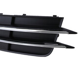 Grille - geschikt voor Audi A6 C7/4G, sedan/avant 11/2010-10/2014 - 2-delig - zonder S-line - zwart/chroom