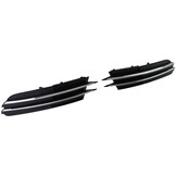 Grille - geschikt voor Audi A6 C7/4G, sedan/avant 11/2010-10/2014 - 2-delig - zonder S-line - zwart/chroom