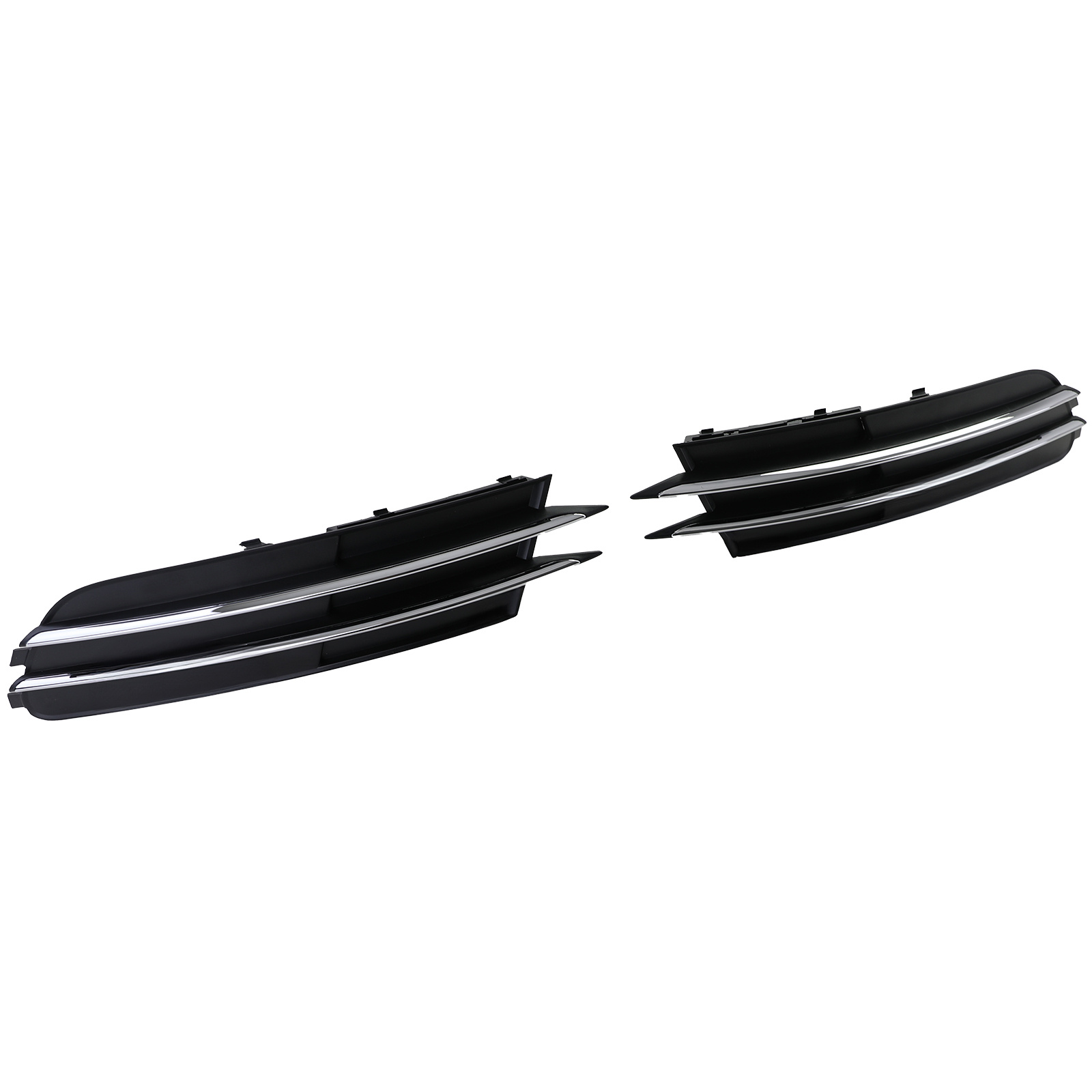 Grille - geschikt voor Audi A6 C7/4G, sedan/avant 11/2010-10/2014 - 2-delig - zonder S-line - zwart/chroom