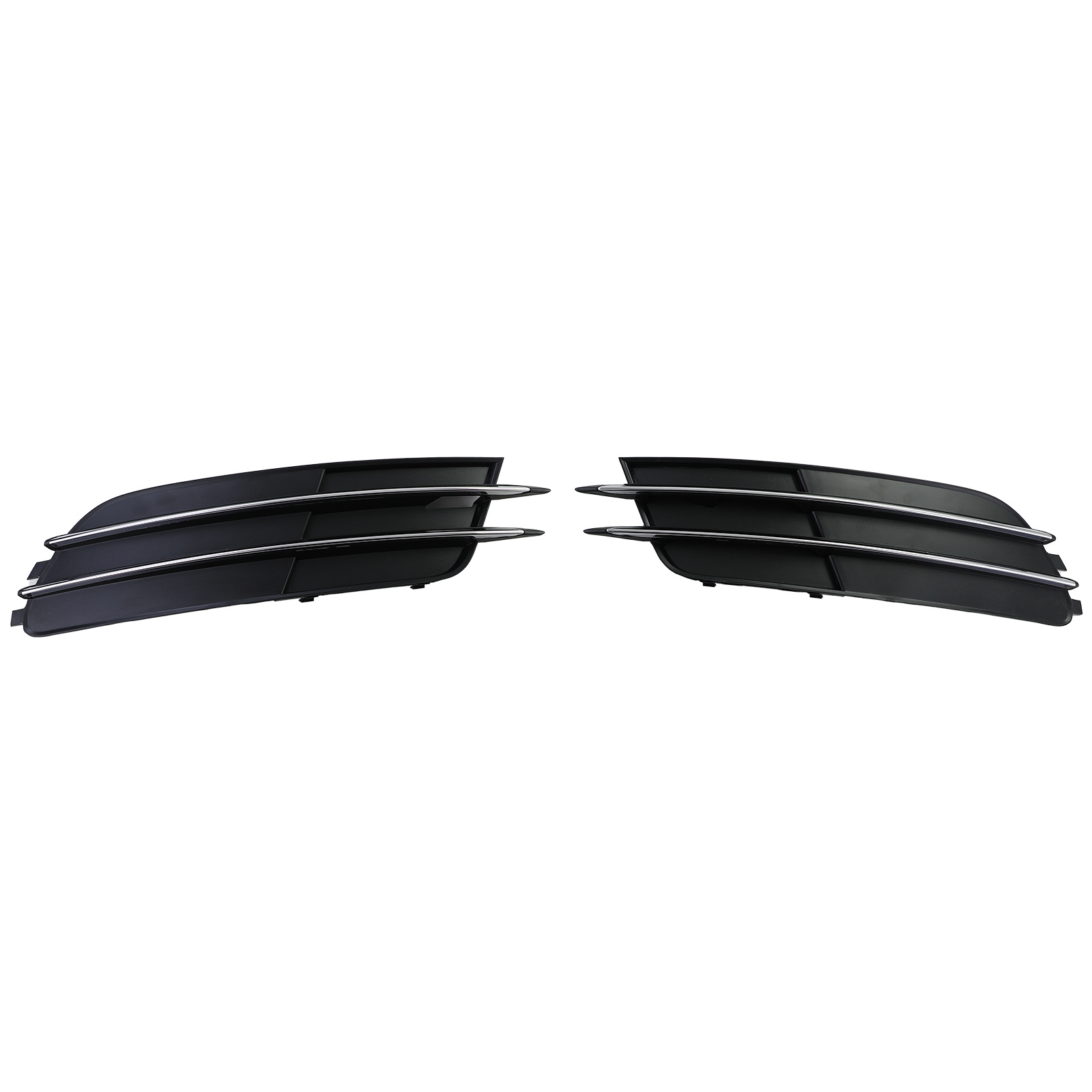 Grille - geschikt voor Audi A6 C7/4G, sedan/avant 11/2010-10/2014 - 2-delig - zonder S-line - zwart/chroom