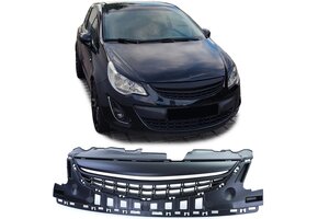Grille - voorgrille - geschikt voor Opel Corsa D facelift 2011-2014 - zwart glans