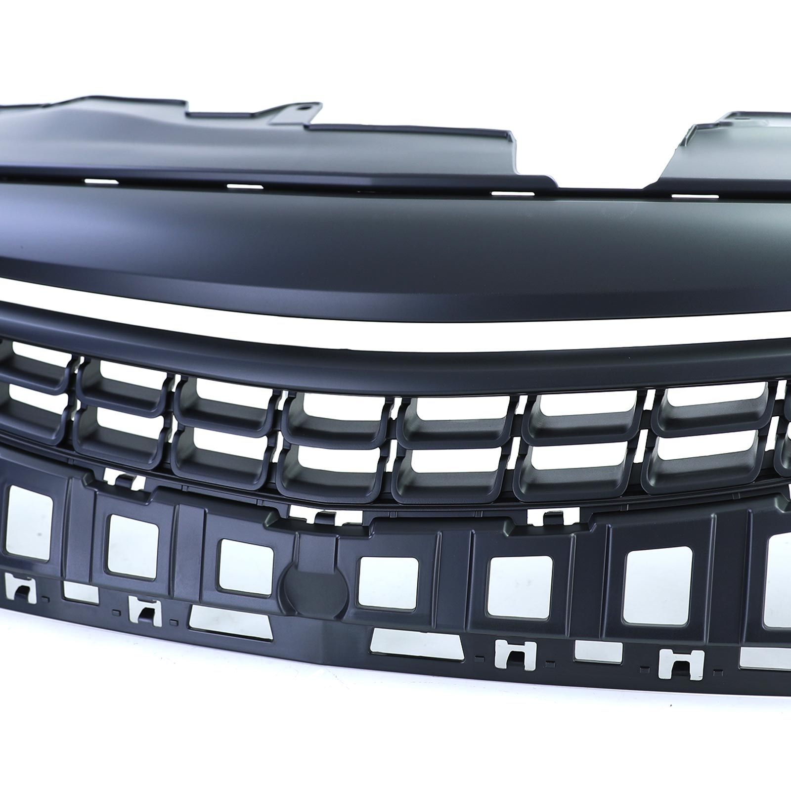 Grille - voorgrille - geschikt voor Opel Corsa D facelift 2011-2014 - zwart glans