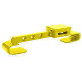 Containerslot - gehard staal - verstelbare deurstang - geel