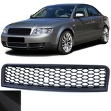 Grille - voorgrille - geschikt voor Audi A4 B6/8E, sedan/avant 11/2000-12/2004 - honingraat - mat zwart