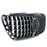 Grille - voorgrille - Mercedes Sprinter W907/910 vanaf 2/2018 - zwart glans chroom