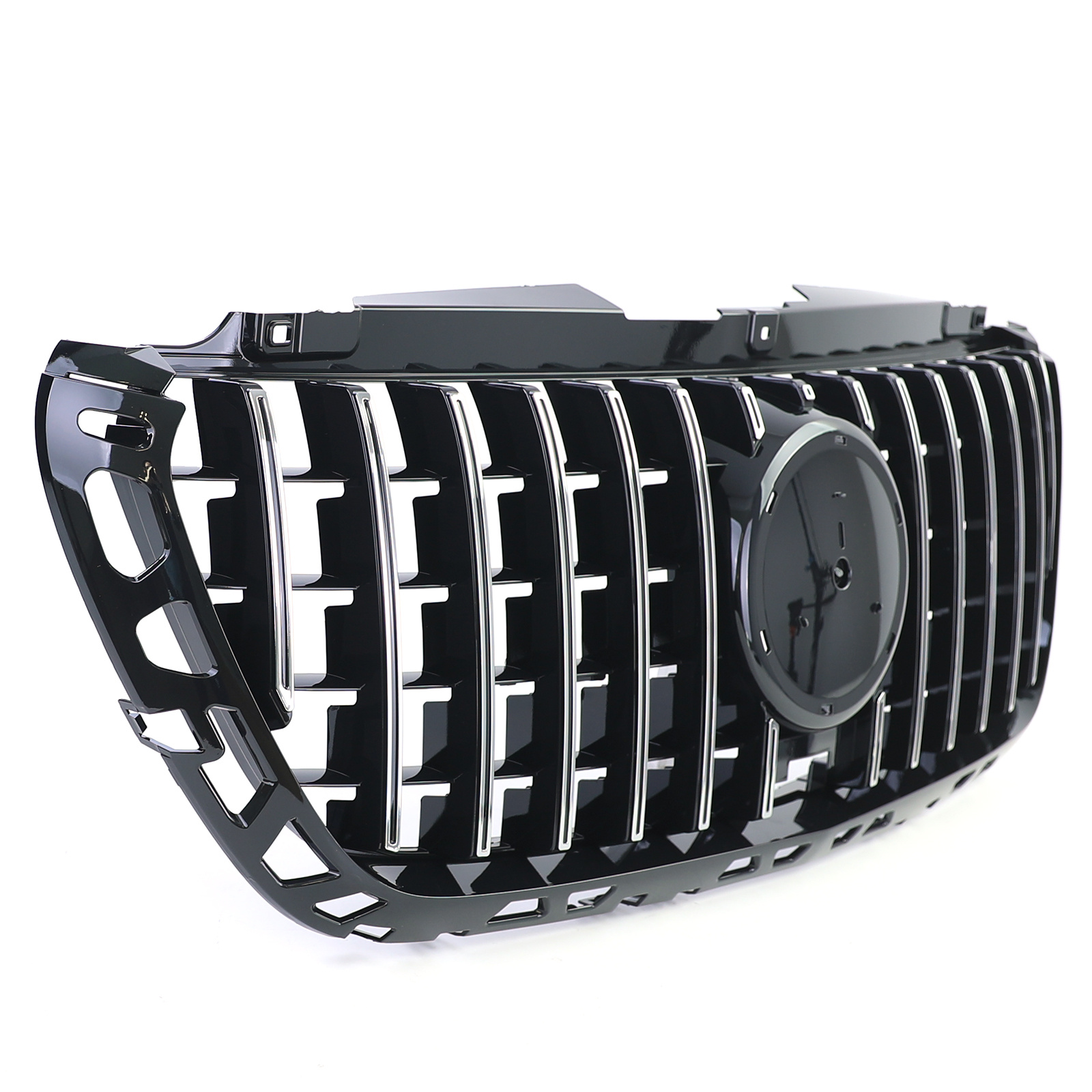 Grille - voorgrille geschikt voor Mercedes Sprinter W907/910 vanaf 2/2018 - zwart glans chroom