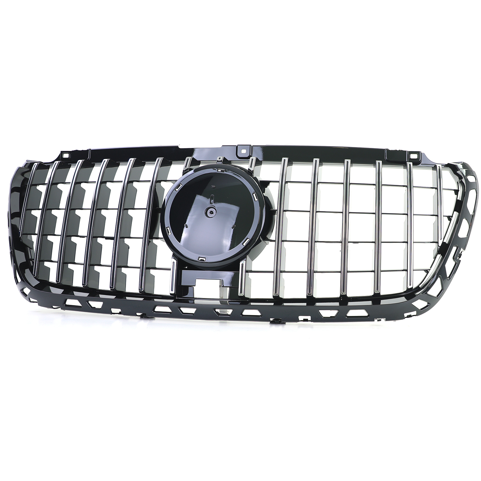 Grille - voorgrille geschikt voor Mercedes Sprinter W907/910 vanaf 2/2018 - zwart glans chroom