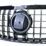 Grille - voorgrille - Mercedes Sprinter W907/910 vanaf 2/2018 - zwart glans chroom