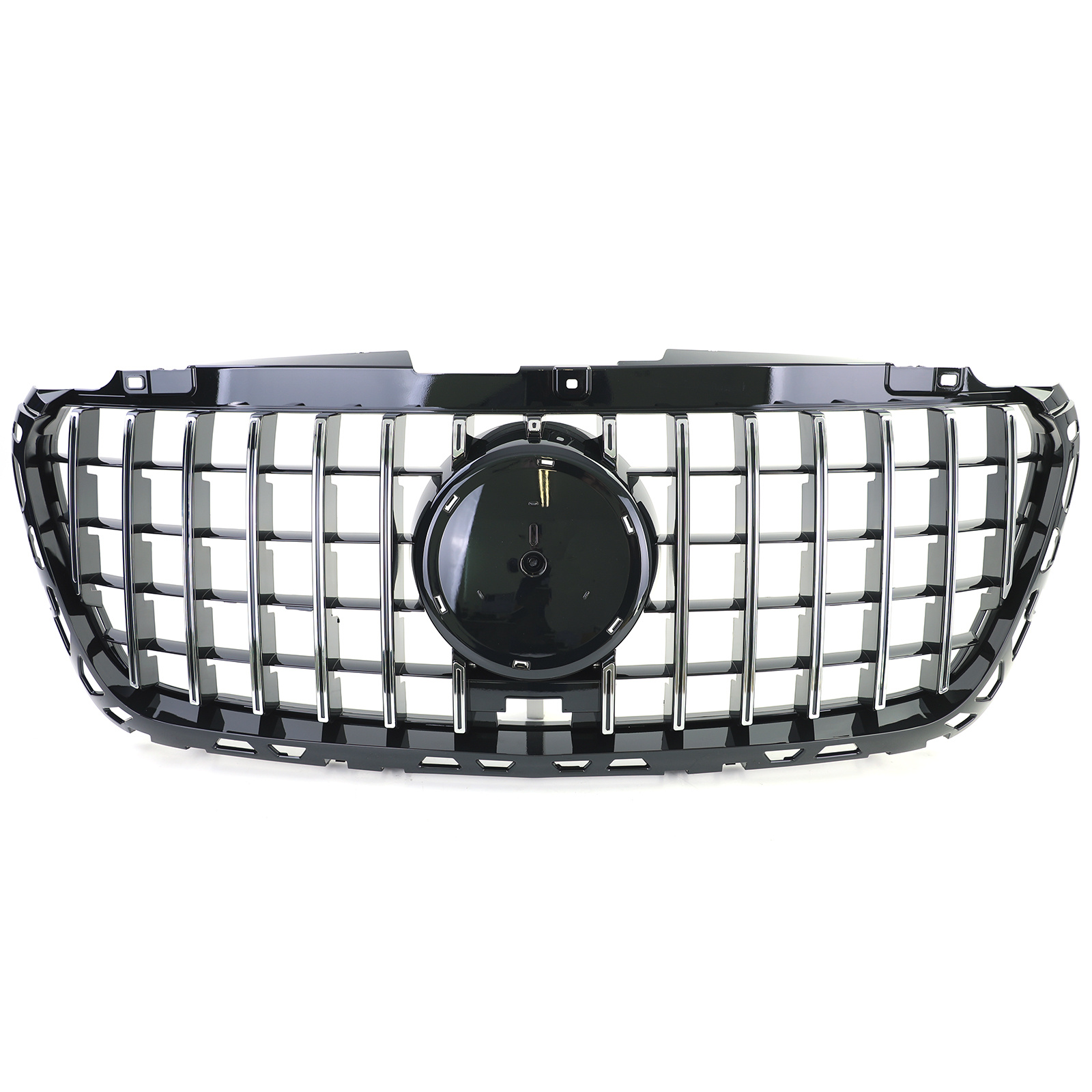 Grille - voorgrille - Mercedes Sprinter W907/910 vanaf 2/2018 - zwart glans chroom
