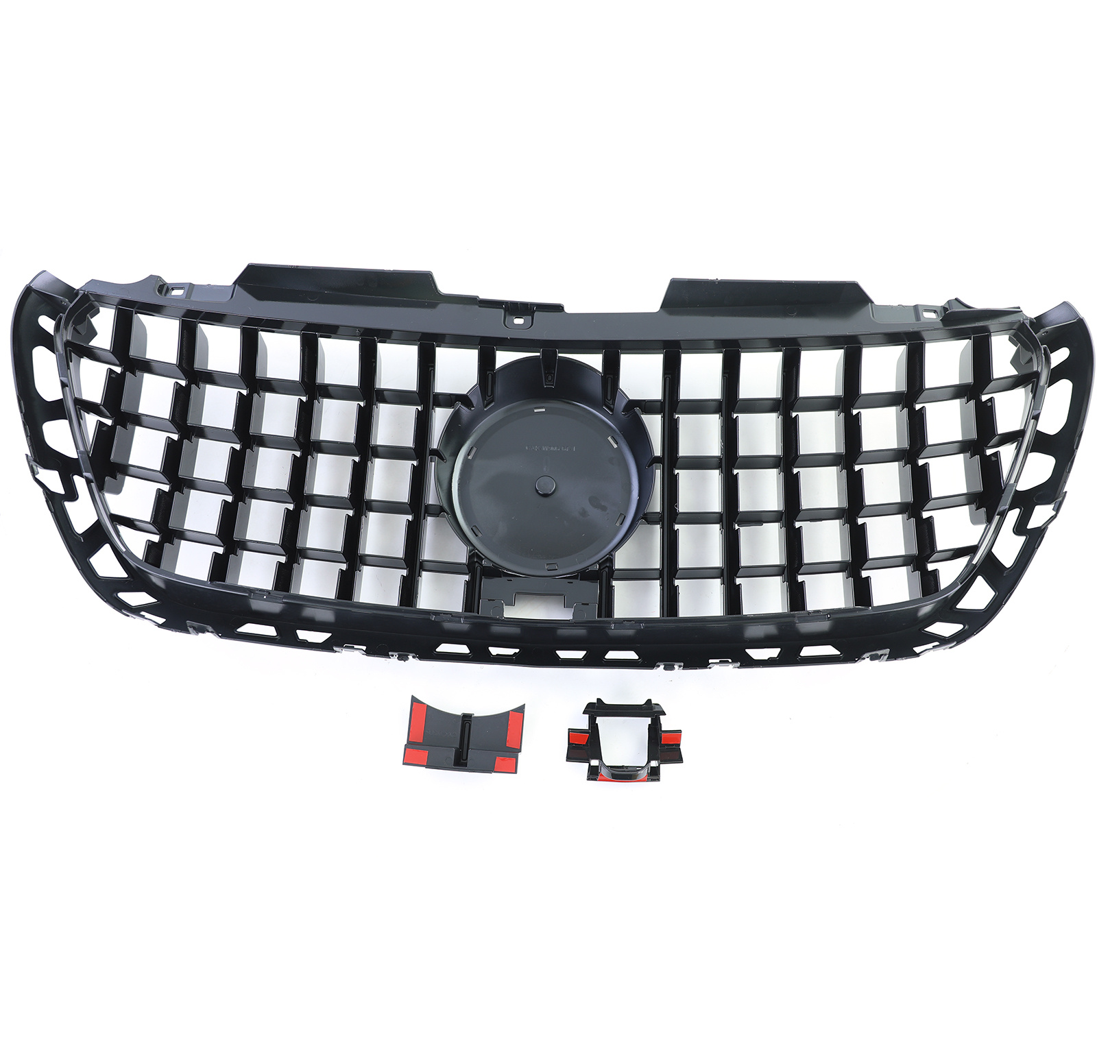 Grille - voorgrille - Mercedes Sprinter W907/910 vanaf 2/2018 - zwart glans chroom