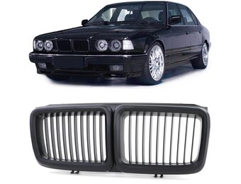 Grille - nieren geschikt voor BMW 7-serie E32 1986-1994 - mat zwart