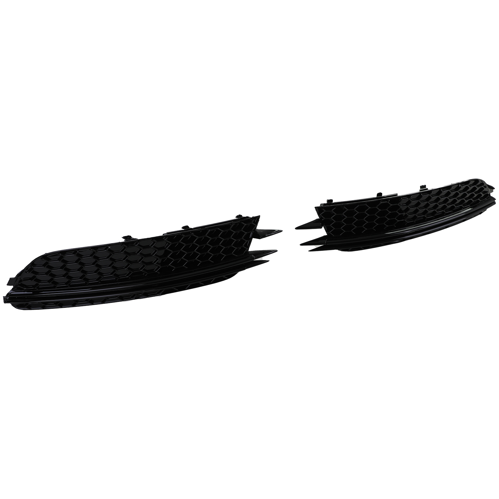 Grille - geschikt voor Audi A6 C7, sedan/avant 2011-10/2014 - 2-delig - zonder S-line - zwart glans