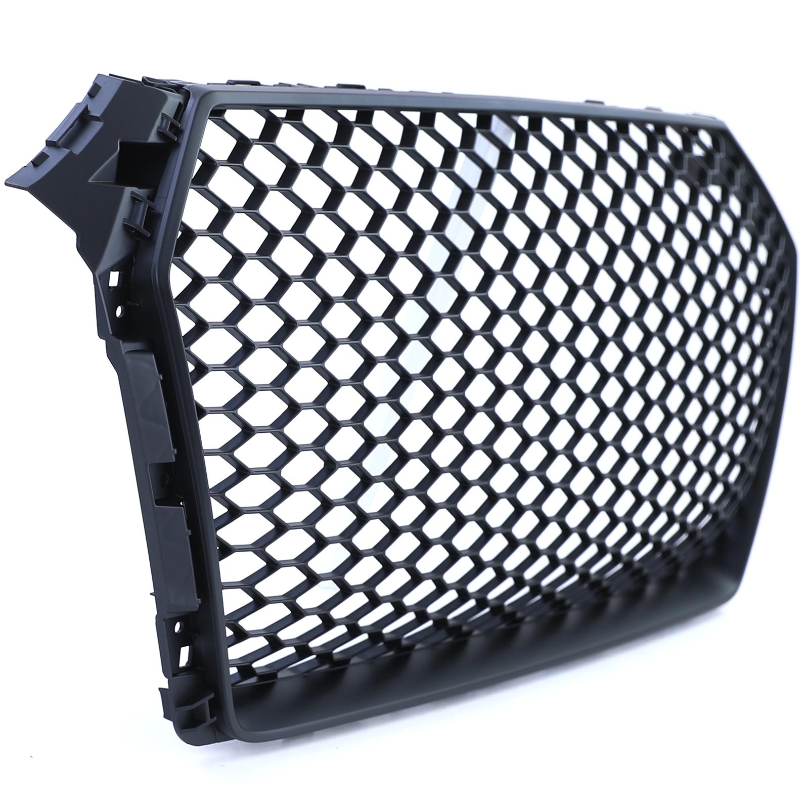 Grille - voorgrille geschikt voor Audi A4 B9 8W, sedan/avant 5/2015-12/2019 - zonder embleem - mat zwart
