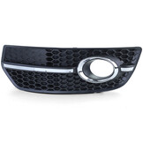 Grille - mistlamp rooster - voor Audi Q5 8R 2009-7/2012 - 2-delig - zwart