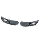 Grille - mistlamp rooster - voor Audi Q5 8R 2009-7/2012 - 2-delig - zwart