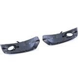 Grille - mistlamp rooster geschikt voor - voor Audi Q5 8R 2009-7/2012 - 2-delig - zwart