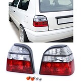 Achterlichten - voor VW Golf 3 sedan/cabrio 1991-1997 - rood helder