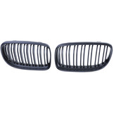 Grille - nieren - BMW 3 serie E90/E91, sedan/touring 2008-6/2012 - 2-delig - mat zwart